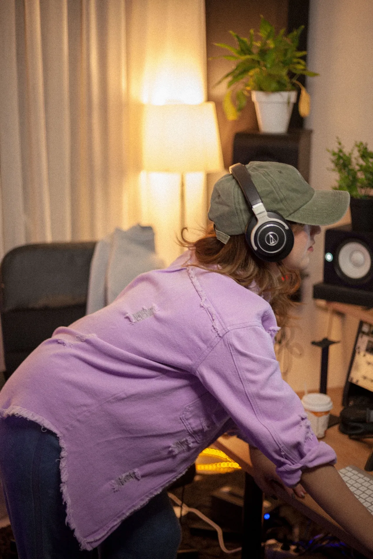 Artista trabajando